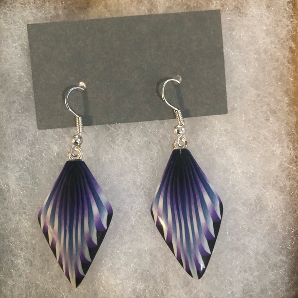 Purple Flair Earrings - Picture 4 of 6